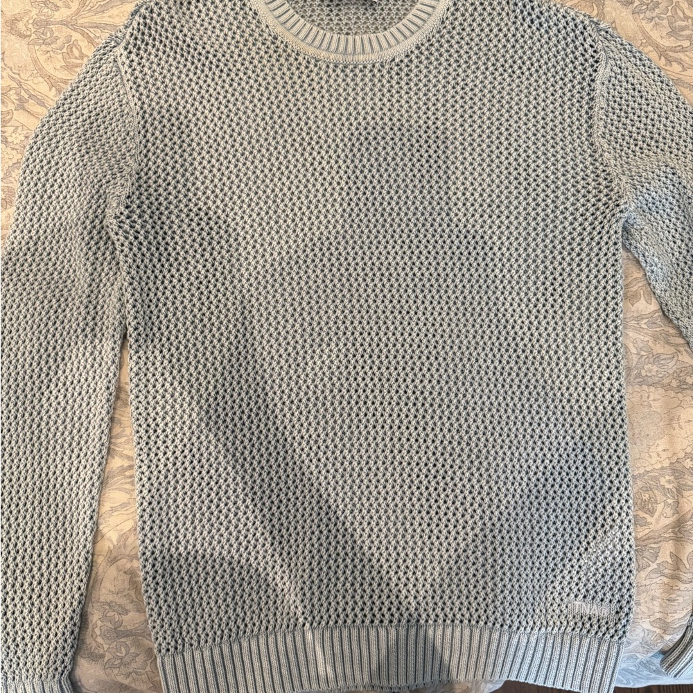 NWOT TNA turquoise Crewneck Sweater